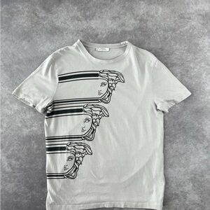 Versace Collection Triple Medusa Head Print T Shirt M Size